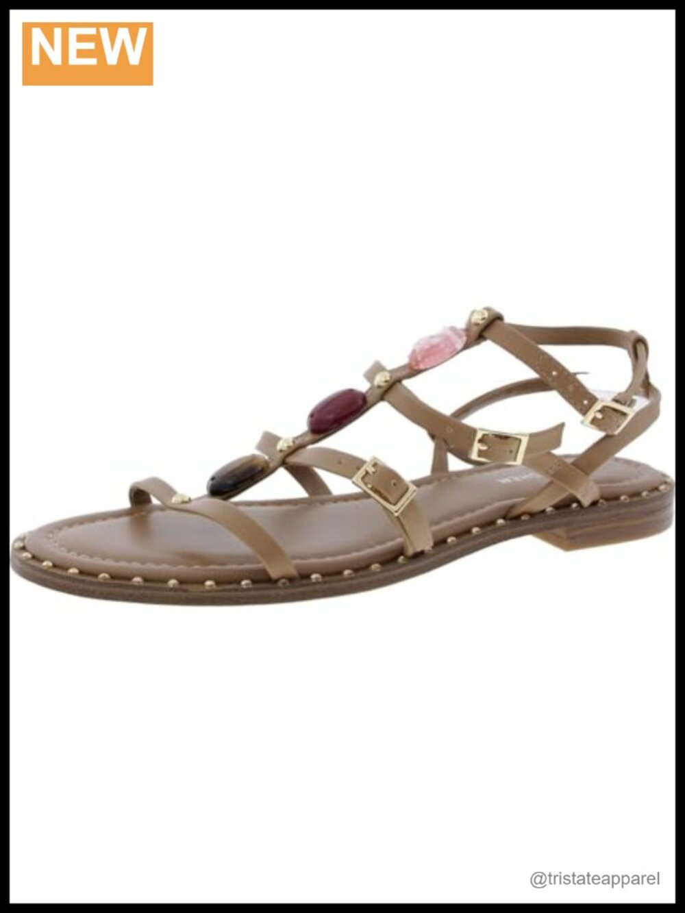 Marc Fisher Yessah Leather Heeled Sandals Strappy Buckle Casual